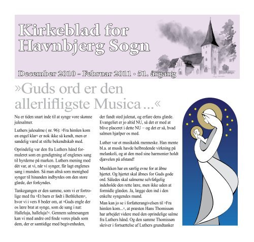 Kirkeblad for Havnbjerg Sogn December 2010 - Havnbjerg kirke