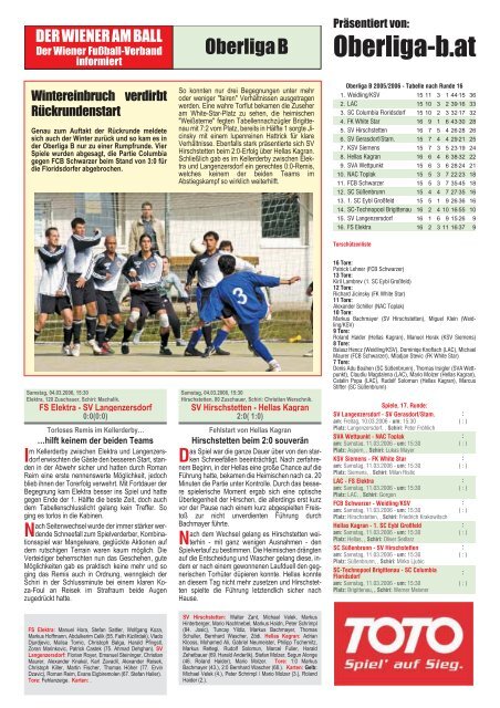 Bewerb - Wiener Fußball Verband