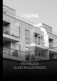 Onlevel glass balustrades - Trans Level