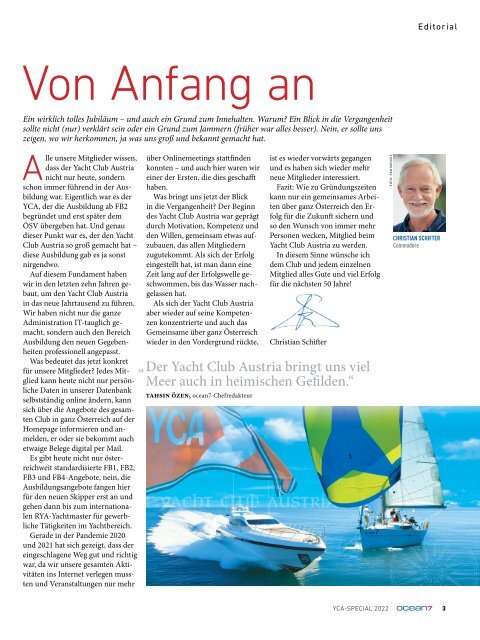 ocean7-Special 50 Jahre Yacht Club Austria