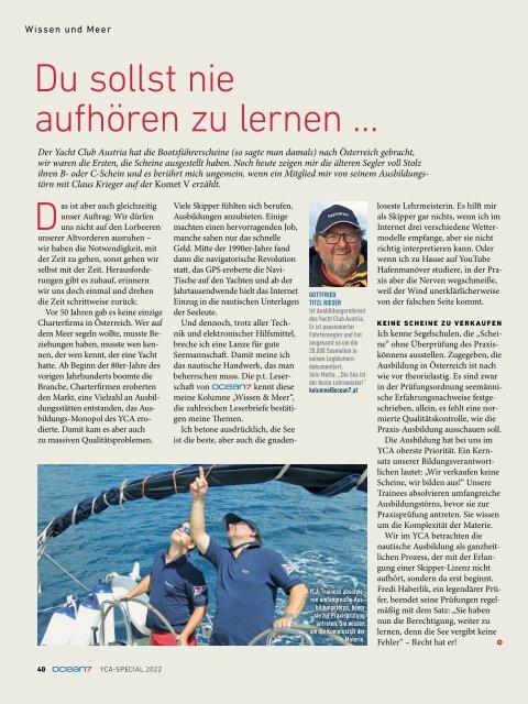 ocean7-Special 50 Jahre Yacht Club Austria