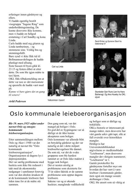 innhold - OSLO Kommunale Leieboerorganisasjon