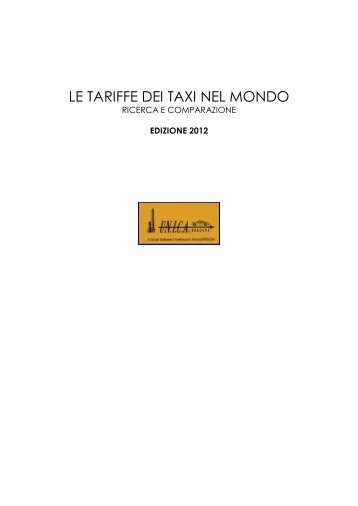 LE TARIFFE DEI TAXI NEL MONDO - Noi tassisti