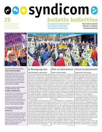 syndicom Bulletin / bulletin / Bollettino 25