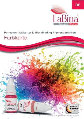 DE - LaBina Pigmentierfarben - Farbkarte mit Zertifikat - Vertriebspartner -  Jasmine Holzmann
