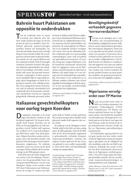 Jaargang 4, nummer 4 (pdf) - Vredesmagazine