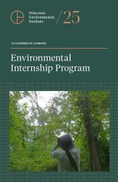 Environmental Internship Program - 2019 Booklet