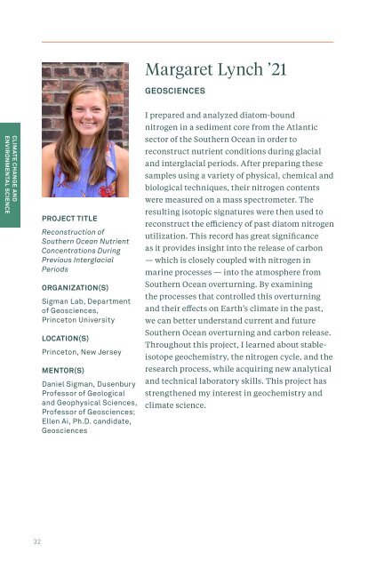 Environmental Internship Program - 2019 Booklet