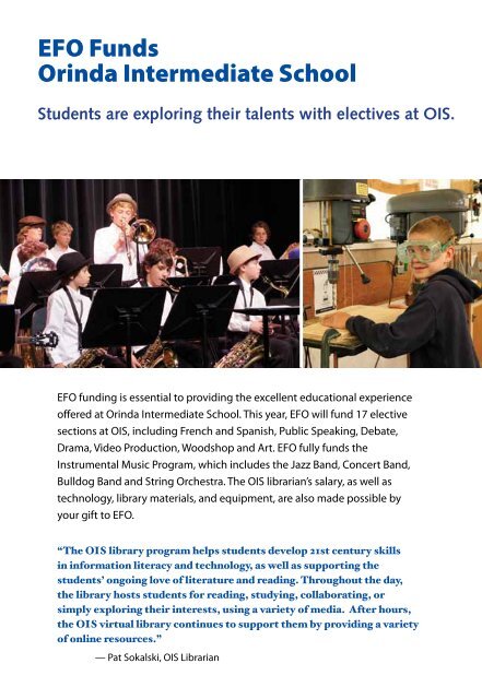 EFO Annual Report - Educational Foundation of Orinda