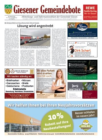 Giesener Gemeindebote 28.01.2022