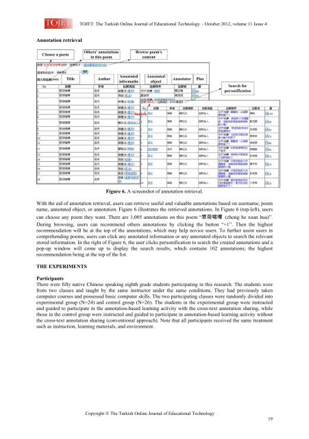 october 2012 - TOJET the Turkish online journal of educational ...