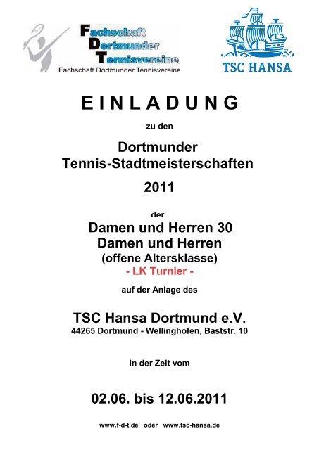 Tennis - TSC Hansa Dortmund-Wellinghofen eV