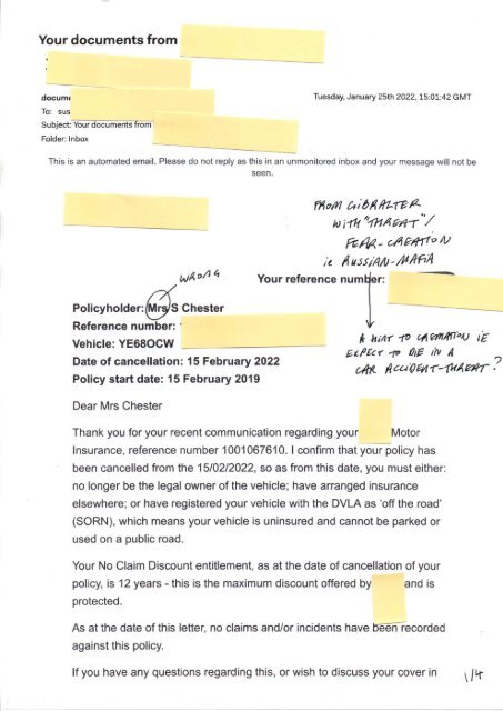 2022 Jan 25 SPOOK threat after Tweet EdinburghWill PrinceCharles Boris Pritchard Russian money-car did not have-removed ins-cremation services 4p