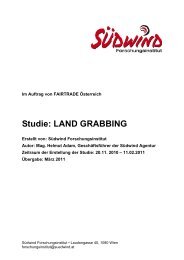 Studie - Land Grabbing (PDF) - Fairtrade