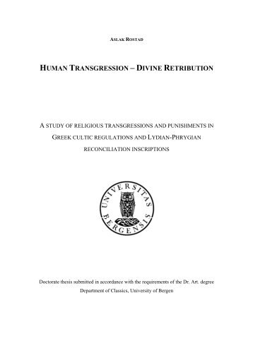 Human Transgression - Divine Retribution - Bad Request