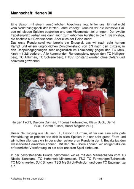 tennis spielen - Tennisclub-Kreenheinstetten