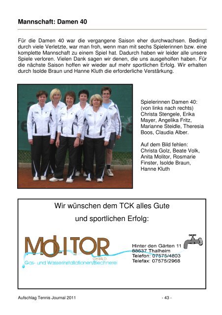 tennis spielen - Tennisclub-Kreenheinstetten