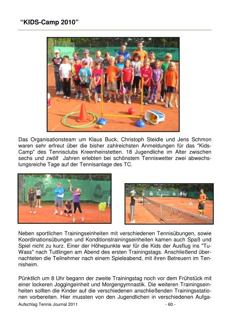 tennis spielen - Tennisclub-Kreenheinstetten