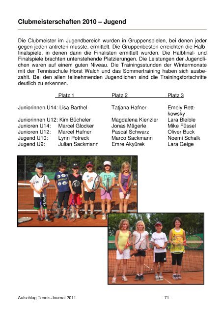 tennis spielen - Tennisclub-Kreenheinstetten