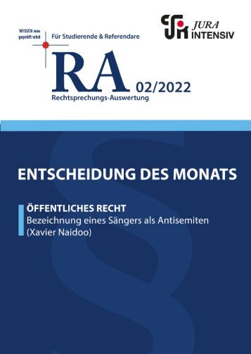 RA 02/2022 - Entscheidung des Monats