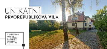 Unikátní prvorepubliková vila