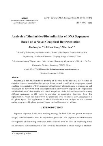 J. F. Yu, J. H.Wang, X. Sun: Analysis of