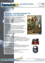 Trocken- und Nass-Sauger für Gewerbe und Industrie - Famulus