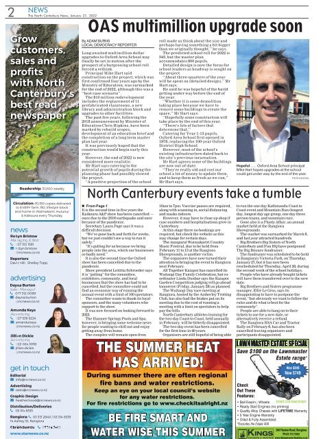 North Canterbury News: January 27, 2022