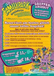 Egal ob mit oder ohne Menü - Familypark Neusiedlersee