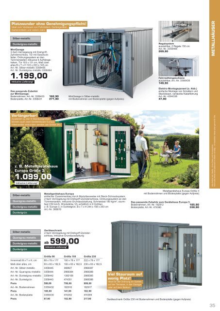 Gartenkatalog 2022 - Holz im Garten - i&M - Sortiment - Thyssen - Saicos