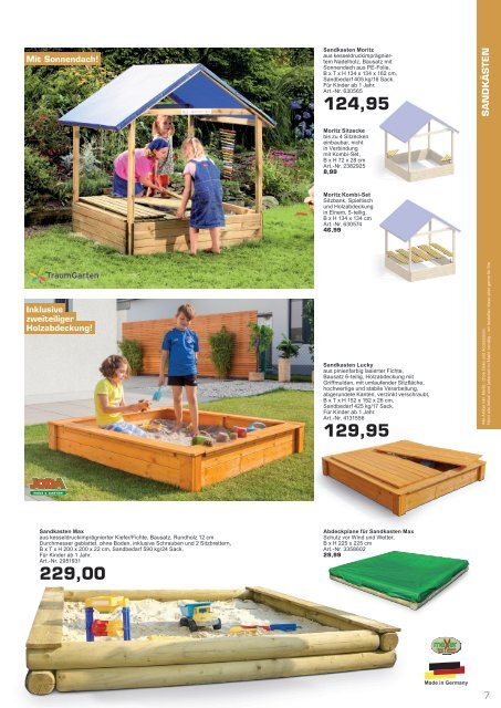 Gartenkatalog 2022 - Holz im Garten - i&M - Sortiment - Thyssen - Saicos