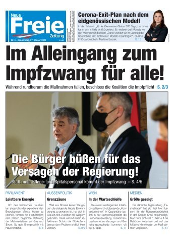 Im Alleingang zum Impfzwang für alle!