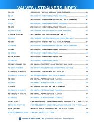 VALVES / STRAINERS INDEX - Ta Chen International, Inc.