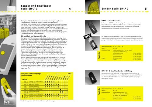 Sender Serie SH-7 C - emac engineering bv