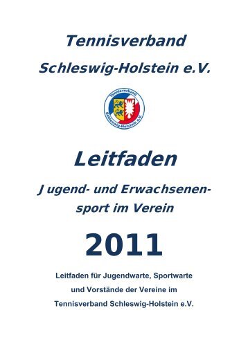 Leitfaden - Tennisverband Schleswig-Holstein