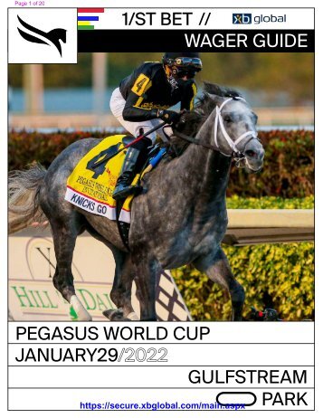 Pegasus World Cup 2022 - Gulfstream - XBGlobal.com