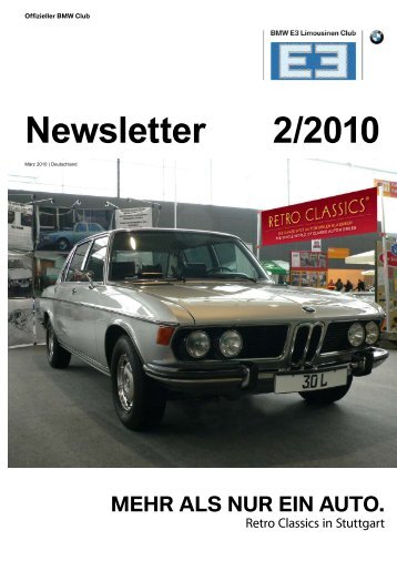 Newsletter 2/2010 - BMW E3-Limousinen Club e.V.
