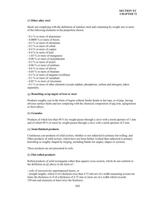 government of the turks and caicos islands customs tariff