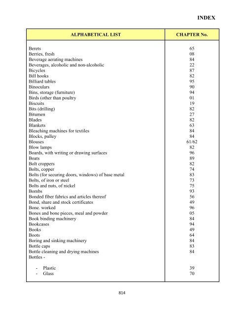 government of the turks and caicos islands customs tariff