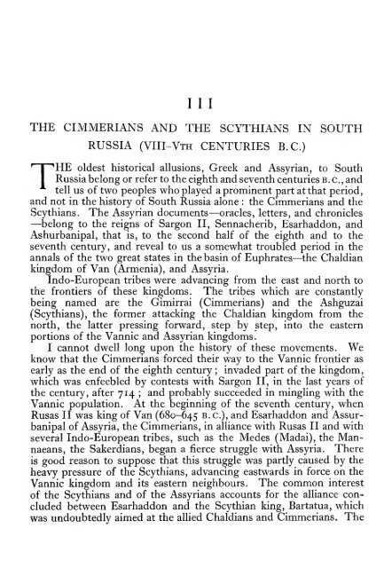 Iranians and Greeks in South Russia - Robert Bedrosian's Armenian ...