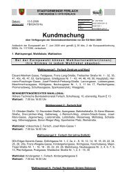 Kundmachung - Ferlach