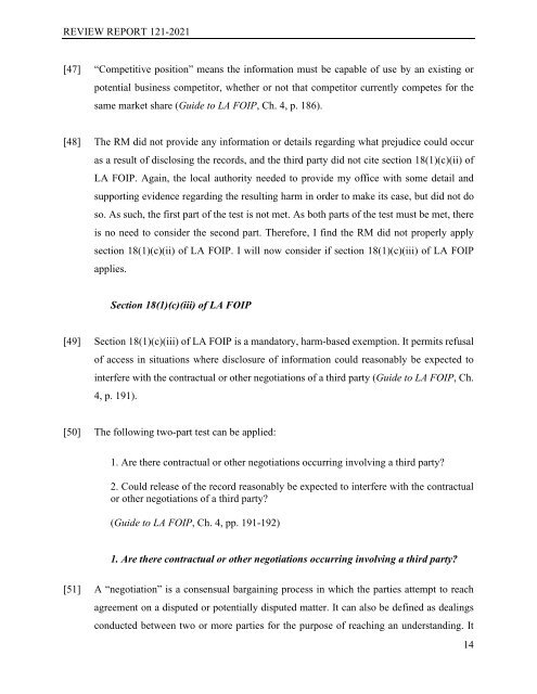 OIPC Review Report - Part 1