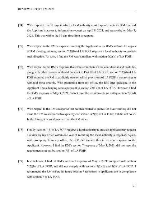 OIPC Review Report - Part 1