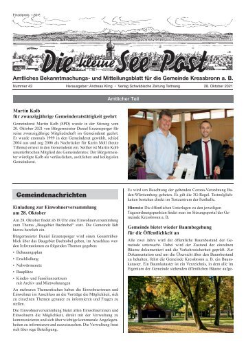 Kleine Seepost 28.10.2021