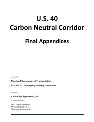 U.S. 40 Carbon Neutral Corridor - Maryland Department of ...