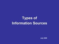 Information sources (Chapter 4: - Library