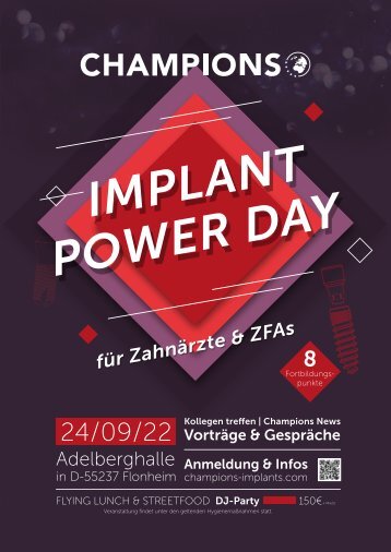 Der Champions-Implants "Implant Power Day '22" in Flonheim