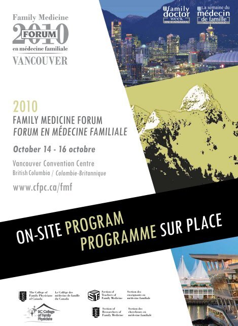 on-site program - FMF - The College of Family Physicians Canada