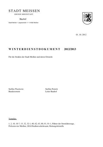 Winterdienstdokument 2012-2013 - Stadt Meißen