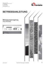 Wärmepumpen Regler ÖKOTRONIK - Alpha-InnoTec Schweiz AG